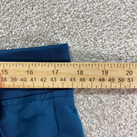 FIGS Zamora Jogger Scrub Pants Womens Large Teal Blue Cargo Pocket Drawstring - Picture 4 of 11